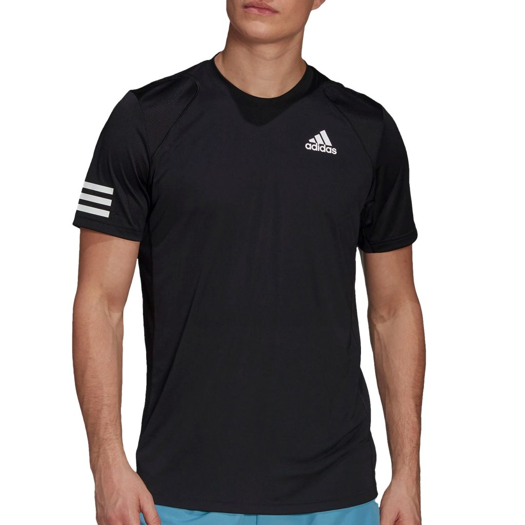 Adidas Club 3-Stripes T-Shirt Heren zwart - wit S